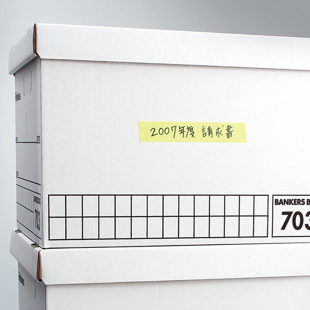 Yamato Memoc Roll Tape Sticky Yellow 25mm x with Notes, & White, 10m, Cutter, R-25CH-WY