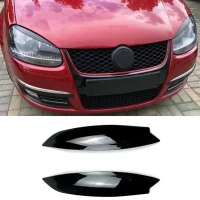 Faruri auto Capac pleoapele sprancenelor Autocolant din fibra de carbon Accesorii decorative pentru VW GOLF 5 MK5 GTI R 2005 2006 2007