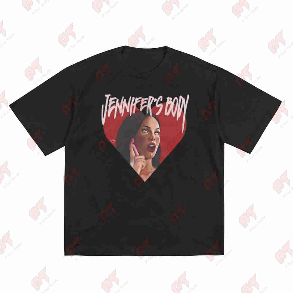 Jennifer's Body Heart Check Original Short Sleeve Tee 100% Cotton T-Shirt