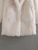 2024 Women's Fashion Large Lapel Faux Fur Cotton Coat for Fall & Winter Warmth