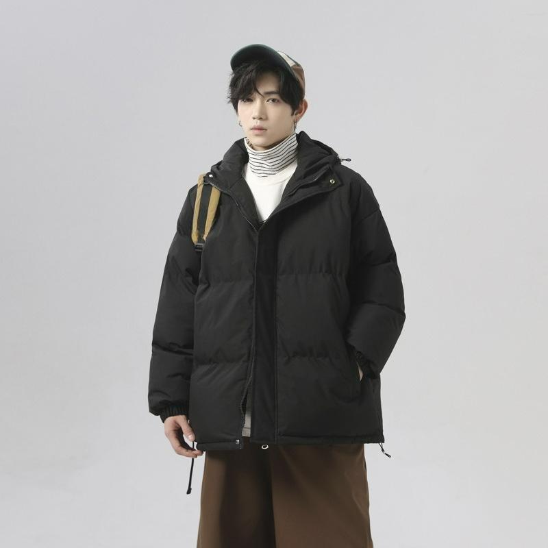 

Хлопковая куртка для мужчин и женщин в том же стиле на зиму, свободная, с капюшоном, водонепроницаемая, утепленная куртка, чтобы согреться и утолщенная на зиму S