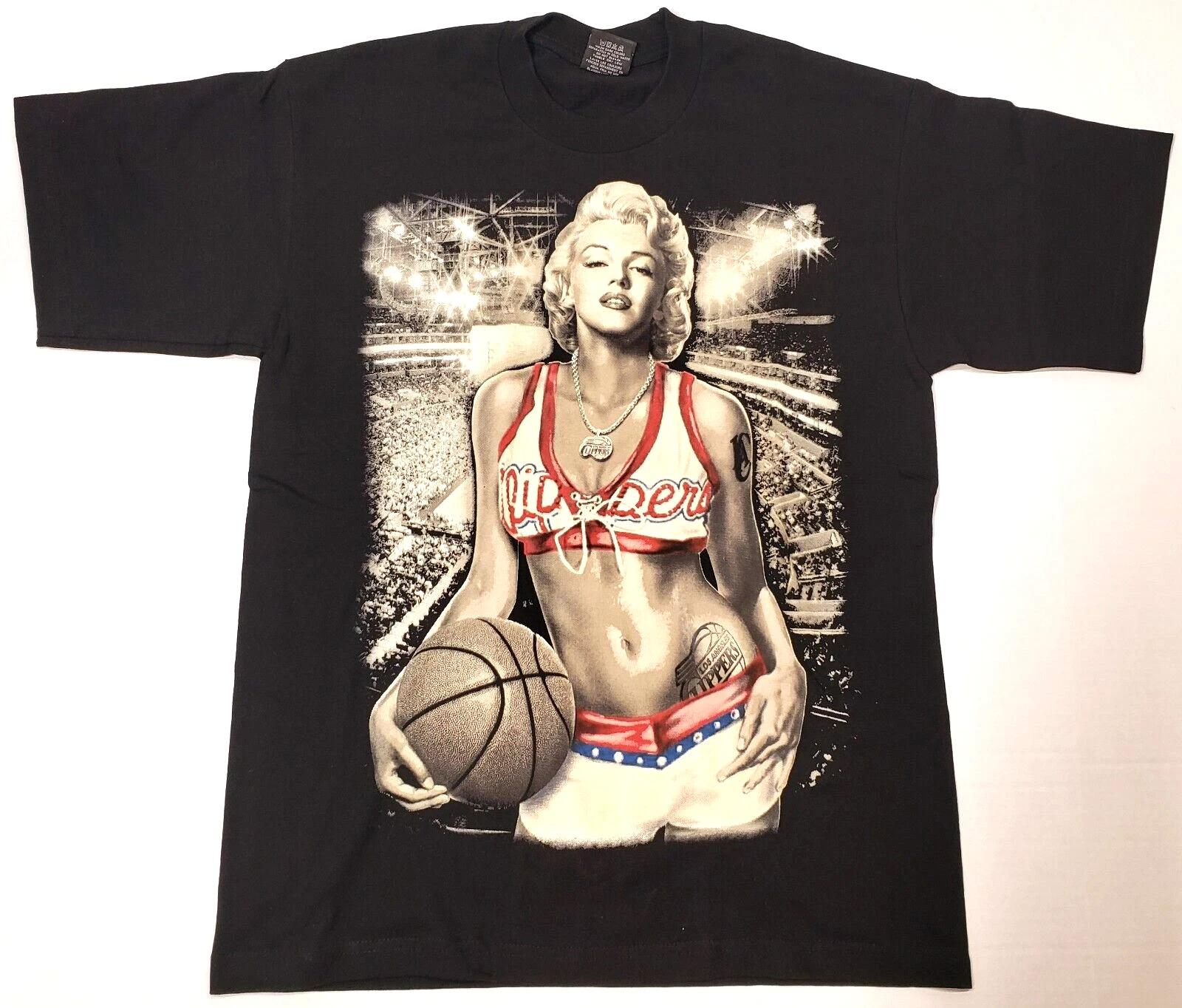 Marilyn Monroe T-shirt Tattoo Art Urban Streetwear Tee Men s XL Black New L