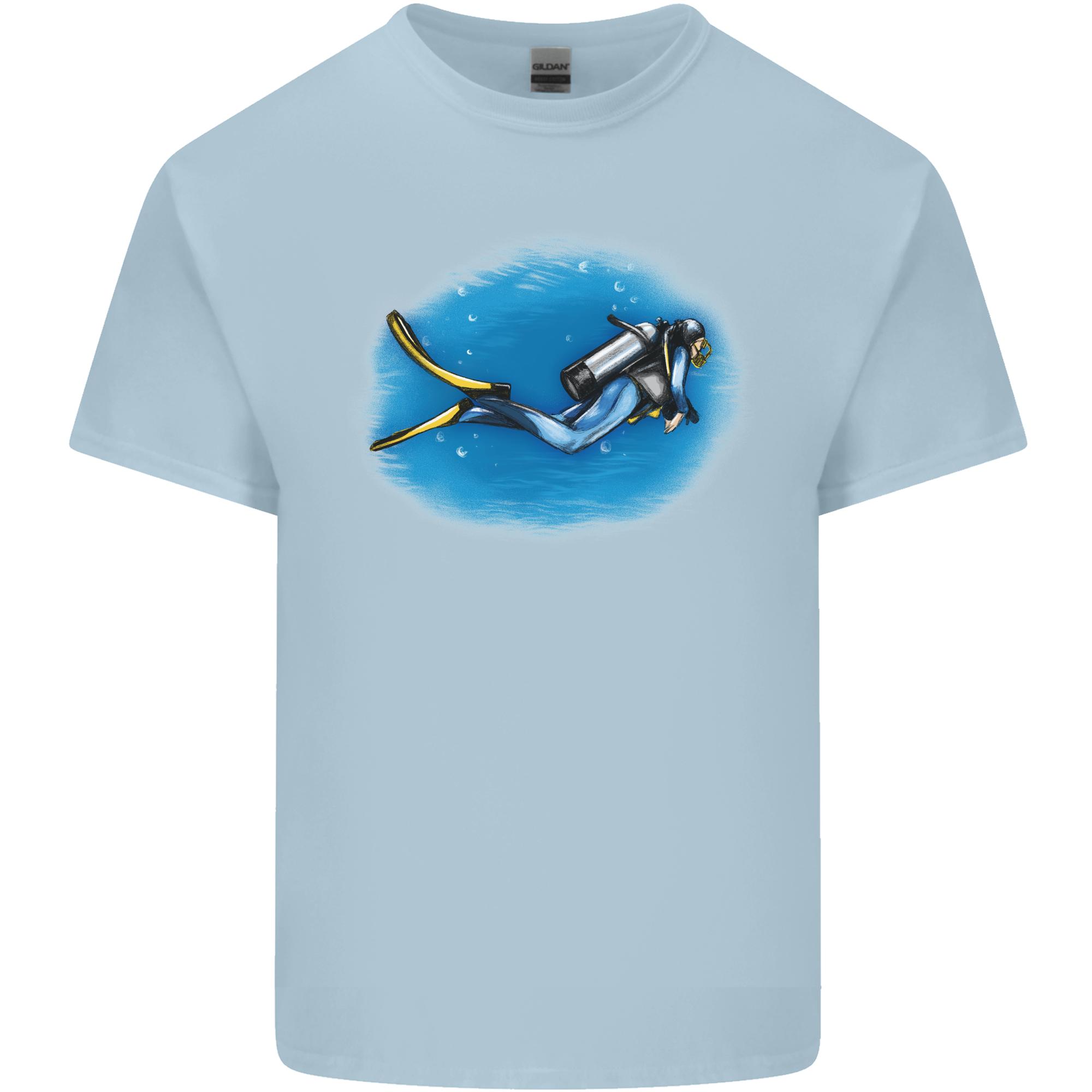 Ocean Scuba Diver Scuba Diving Unisexs Light Cotton TShirt S
