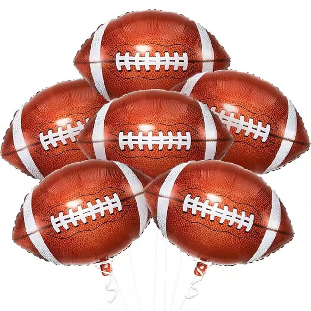 6 Pieces Basketball Balloons 18 Inch Ball Foil Balloons For Basketball Birthday Party Decorations Sports Party Kids Baloons Toys