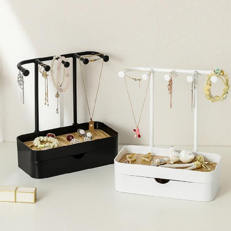 Multifunctional Jewelry Drawer Space Saving Jewelry Holder Stand with Drawer for Home Accessory Organization