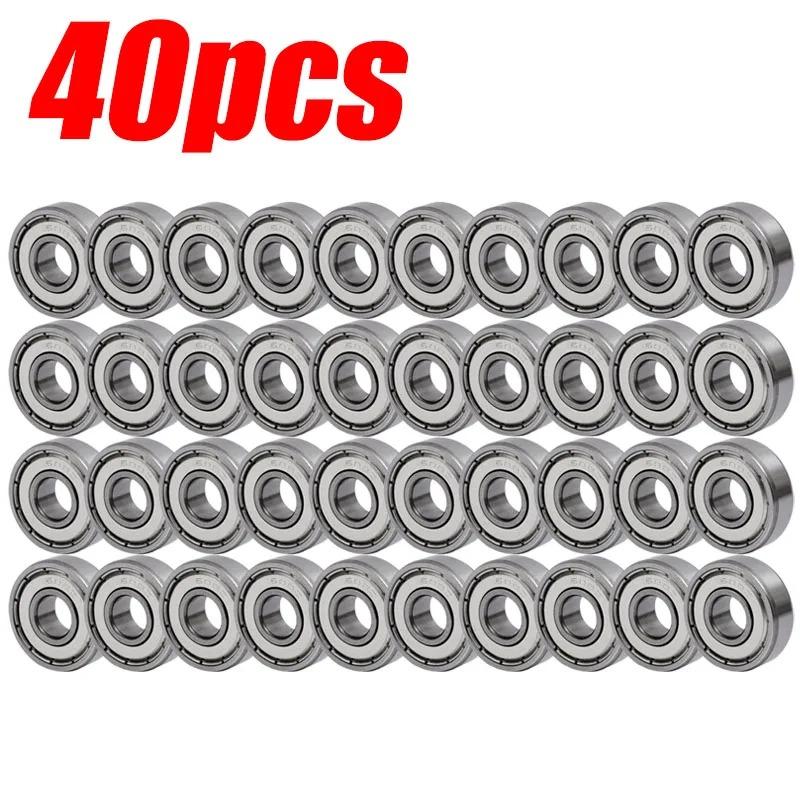 1-40PCS Motor 608ZZ 608RS Bearings High Speed Low Noise Metal Double Shielded Ball Bearing for Electric Scooter Skateboard Wheel