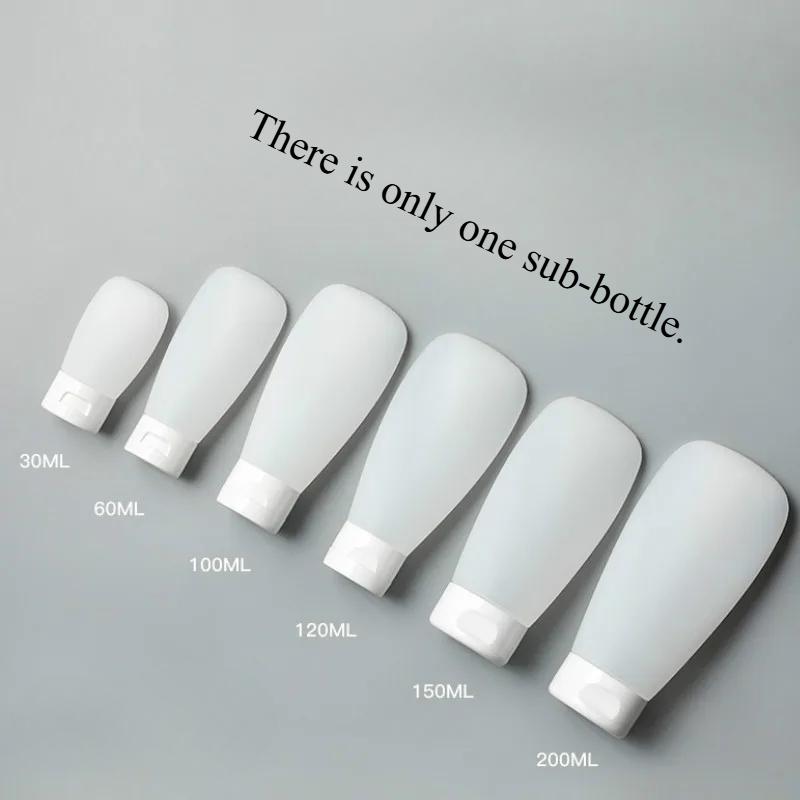 Clear Squeeze Tube Cosmetic Cream Lotion Shampoo Bath Lotion Containers Travel Empty White Refillable Bottles 30ml 60ml 100ml