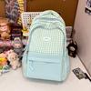 Schoolbag, a piece of junior high school girls plaid contrasting colors, high value, juvenile sense, students, large capacity, high school students 