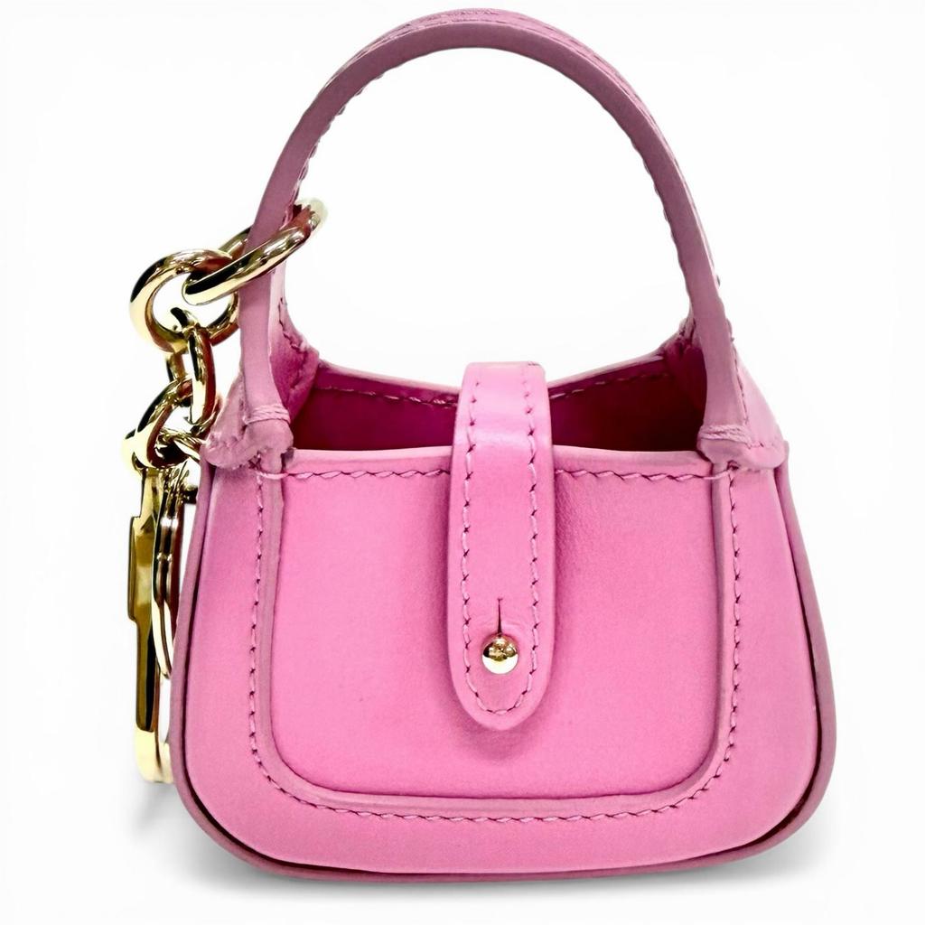 Pristine GUCCI key ring Jackie 1961 pink leather Women 768285 Used