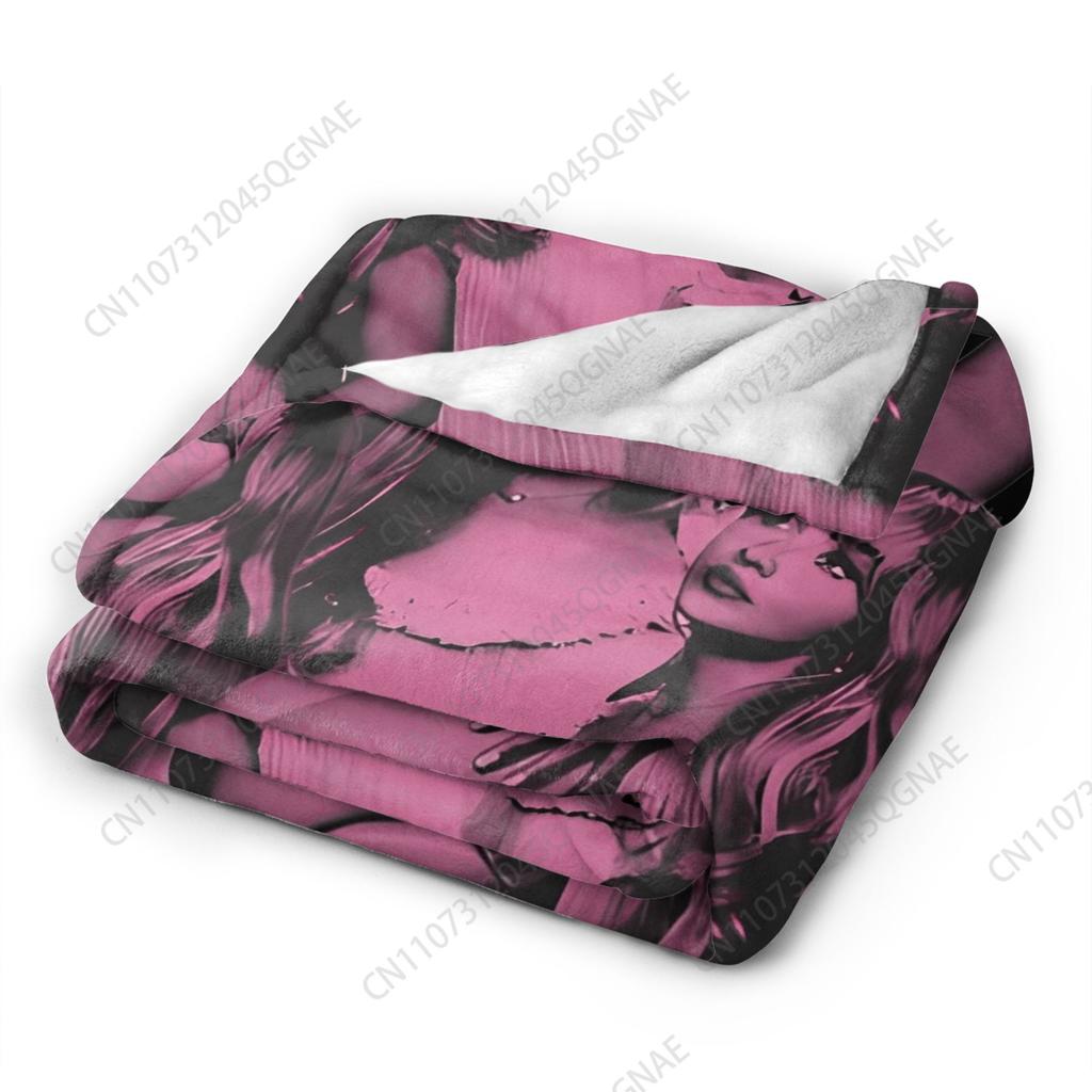 Sabrina Caprenter Singer Flannel Blanket Super Soft Throw Blanket For Couch Bed Decorative Funny Bedspread Sofa Bed Cover