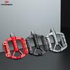 Aluminum Alloy Bicycle Pedals With Sealed Bearings Large Platform Non-Slip Surface Mountain Commuter Bikes