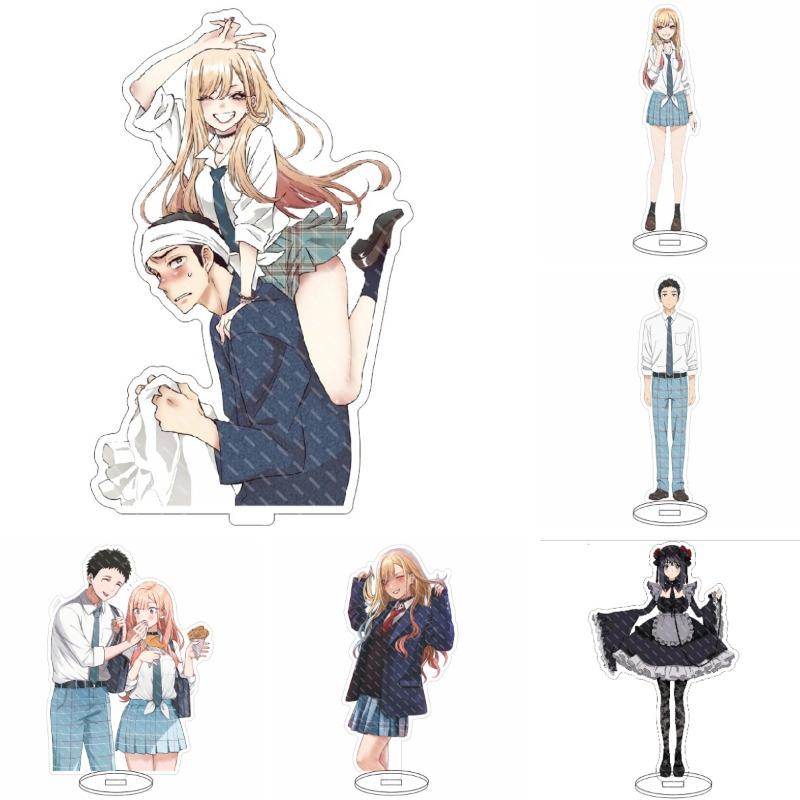 16Cm Anime My Dress Up Darling Series Acrylic Stand Cute Cartoon Character Kitagawa Marin Gojo Wakana Creativity Stand Toy