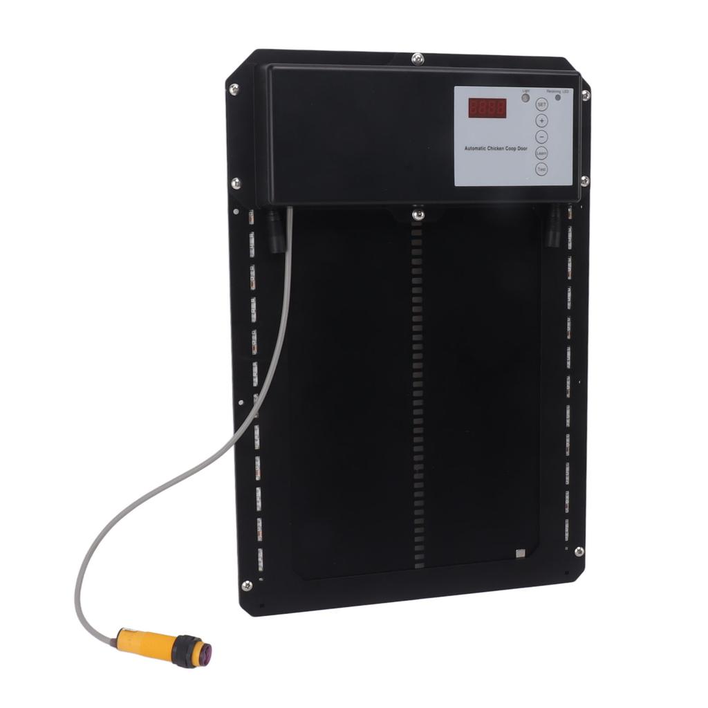 Light Sense Chicken House Door LED Panel IP44 3 In 1 Infrared Anti Clip Automatic Chicken Coop Door