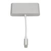 USB C Hub Aluminum Alloy 4 In 1 Multi Port Adapter Splitter with Type C USB 3.0 Gigabit LAN RJ45 HD
