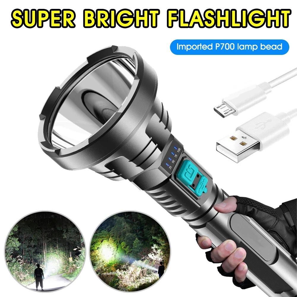 Rechargeable Flashlights Super Bright 12 Hours Long Life LED Flashlight with 3 Modes, High Powered Flash Light for Home, Outdoor