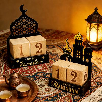 Ramadan Countdown Calendar Advent Ramadan Decorations 2026 Eid Muslim Party Desk Accessories Islam Muslim Gifts