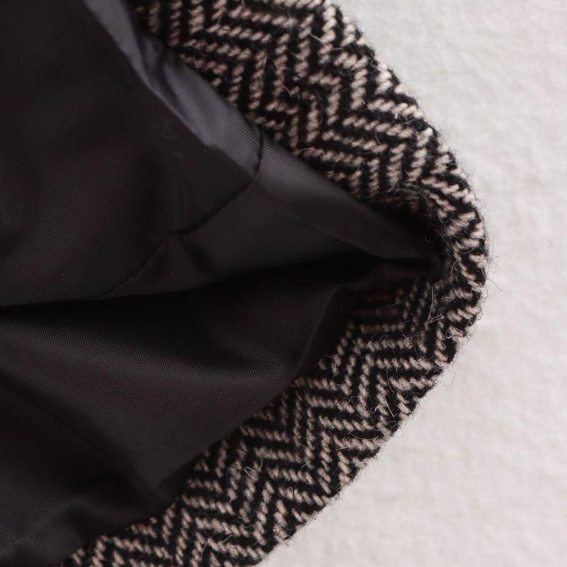 Kaslead New Arrival Women's Clothing Fashion Style Stylish Simple and Versatile Casual Herringbone Fur Suit Outwear