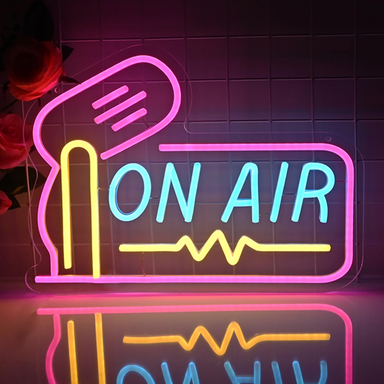 

Planzo On Air Sign, On Air Neon Sign, ON AIR Lamp, Studio, Radio, Live Streaming, Interior Decor, LED Sign, Illuminated Sign, Neon Light, Neon Tube,