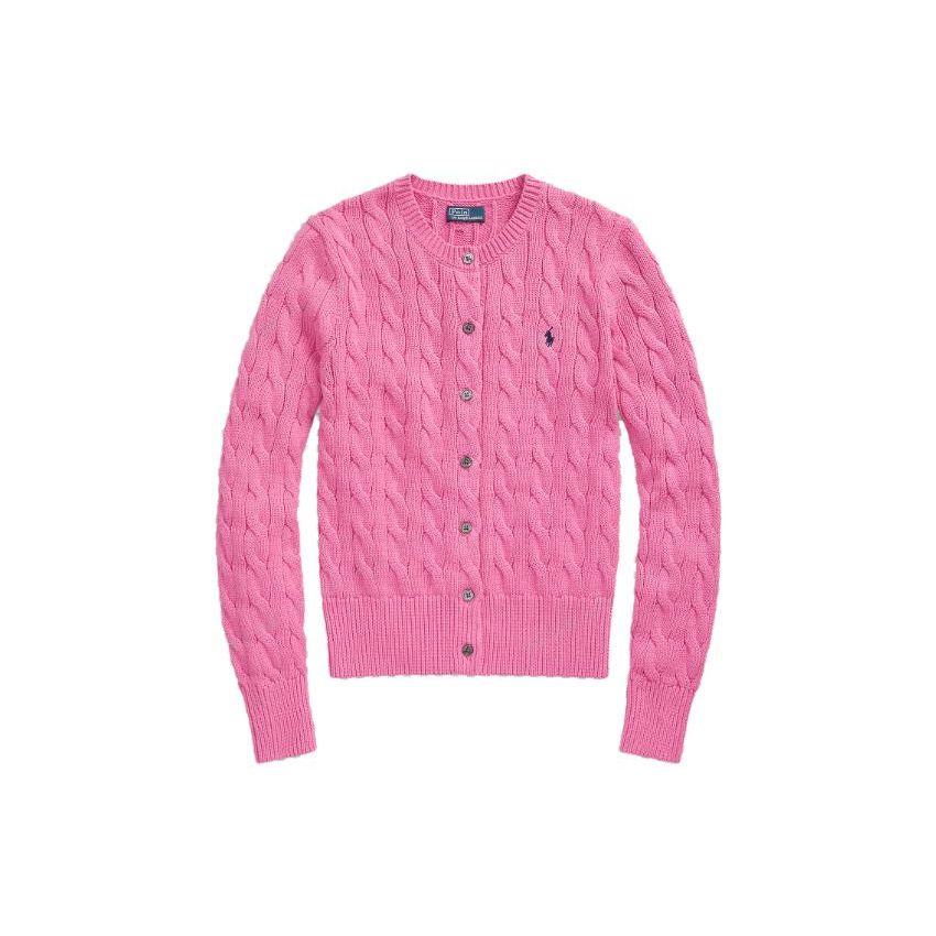 

Женский свитер Polo Ralph Lauren с вышивкой логотипа, однобортный, с длинным рукавом, розовый WMPOSWENDW20142-650 XS
