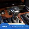 Kryt řadicí páky auta z uhlíkových vláken Ozdoba páky řazení převodovky Pro Lexus F SPORT ES RX NX LS UX LM LX GX LC RZ IS CT GS RC HS SC LBX