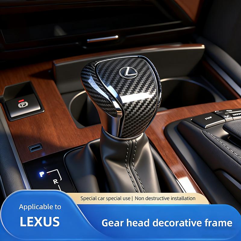 Kryt řadicí páky auta z uhlíkových vláken Ozdoba páky řazení převodovky Pro Lexus F SPORT ES RX NX LS UX LM LX GX LC RZ IS CT GS RC HS SC LBX