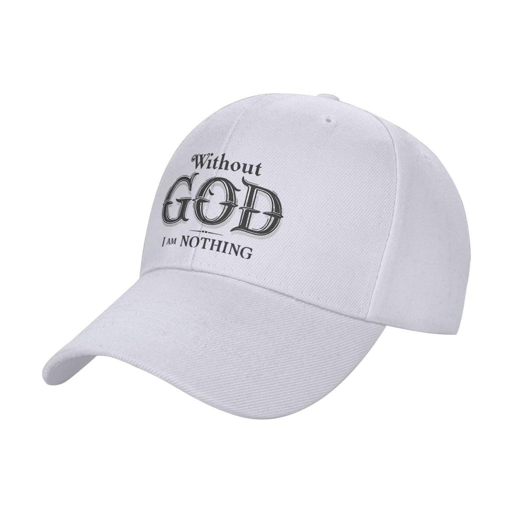 Nothing Without GOD Durable for All Seasons Men's Hats Cap For Women Baseball Cap Men