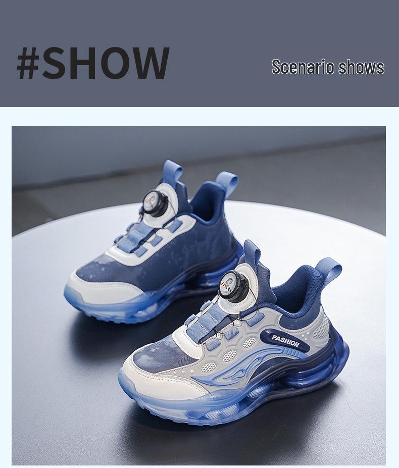 Zapatillas de Correr y Deportivas Impermeables de Cuero para Niños Otoño/Invierno 2025 con Suela Blanda