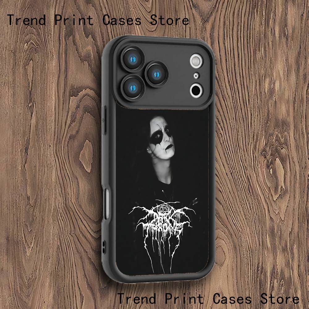 D-Darkthrone Phone Case For iPhone 17,16,15,14,13,12,11,Pro,Max,Plus,X,XS,SE4,E,Mini Black Thickened border Case