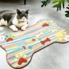 Diatom Mud Cartoon Pet Placemat: Non-slip, Splash-proof, Easy-to-Clean, Water-Absorbent Feeding Mat for Cats & Dogs