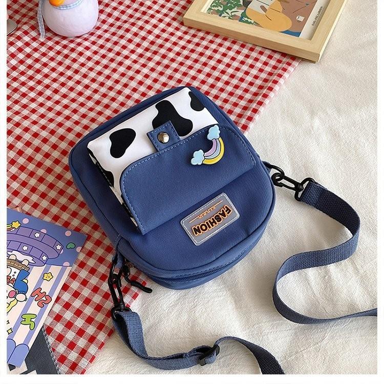 Adorable Trendy Student Canvas Bucket Bag In Black Green Pink Blue For Stylish Girls королевский синий