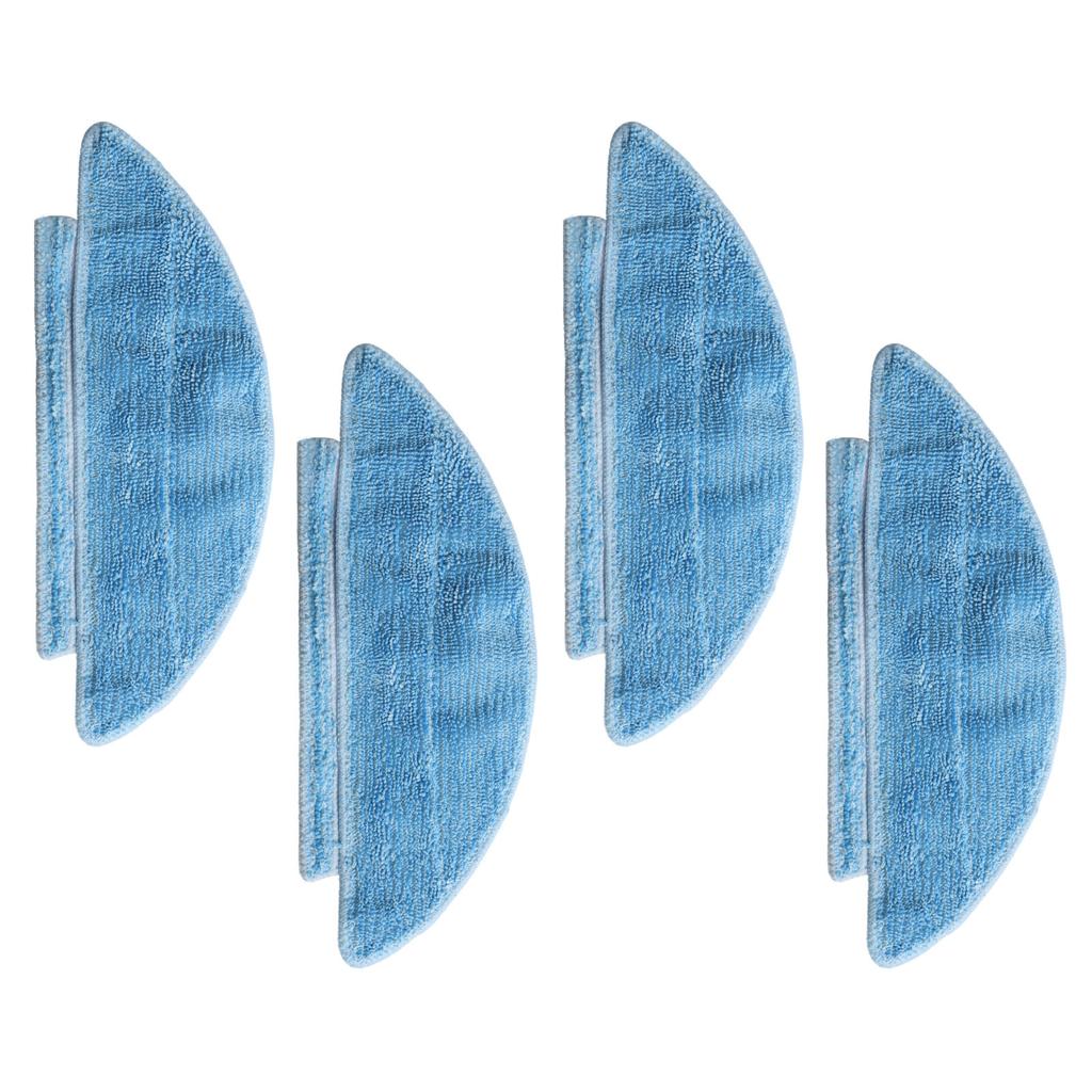 Easily Clean Your Floors with These 4 Pack Mop Cloths Designed for the For Lubluelu For SL60 Plus Robot Vacuum Cleaner