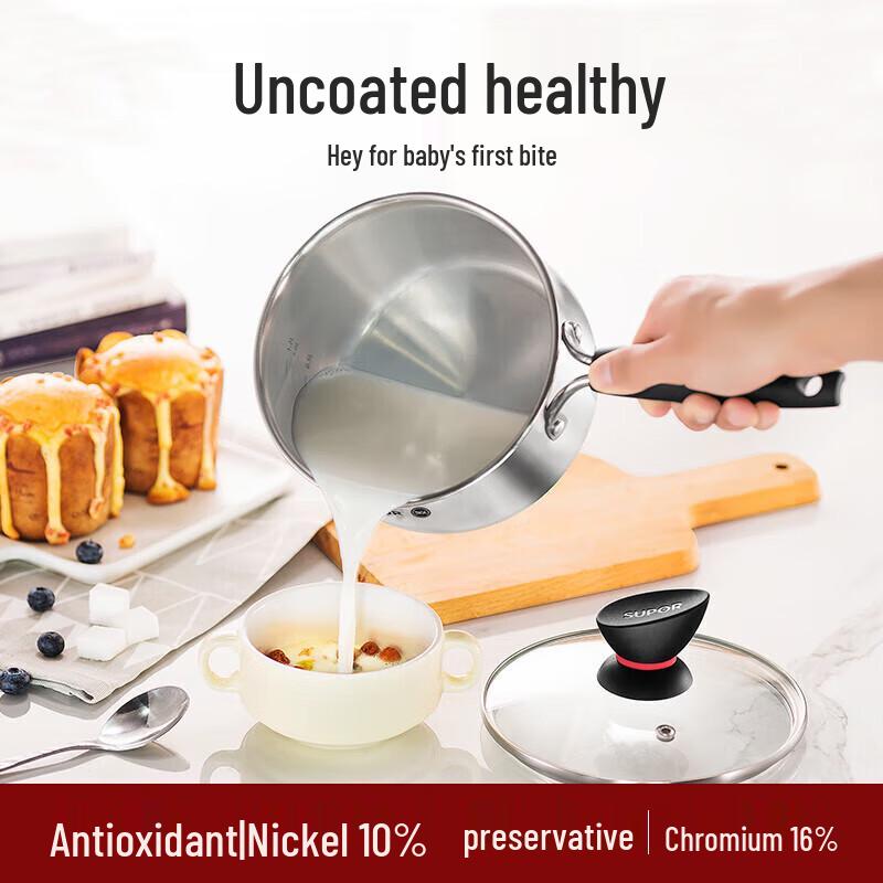 

Supor 18cm 316L Stainless Steel Saucepan