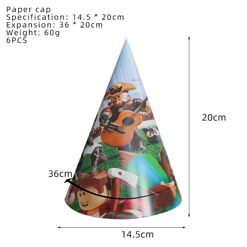 Hot Roblox Birthday Party Decor Game Balloons Disposable Tableware Backdrop For Kids Boy Party Supplies Baby Shower Toy Gifts