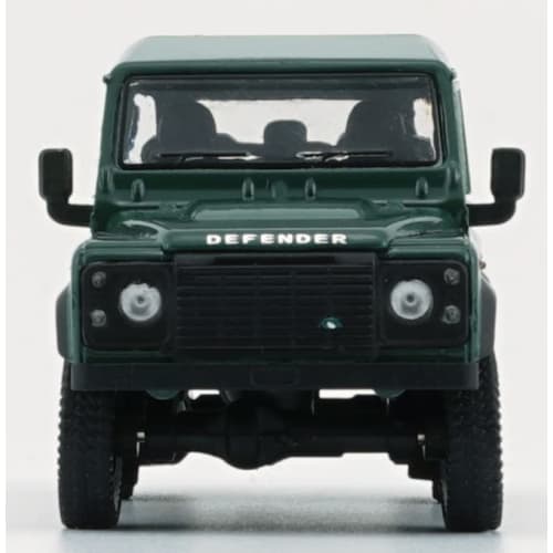 BM CREATIONS 1/64 Scale Land Rover Defender 110 Pickup 2016 Green RHD Finished Product