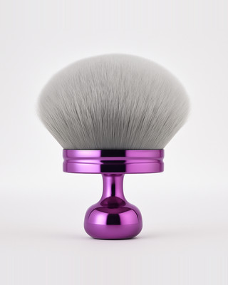 Brocha de Polvo Extra Grande y Esponjosa para Cuerpo y Cuello Brocha de Maquillaje Kabuki Suave para Polvo Suelto y Compacto, Base, Brocha de Fibra para Difuminar Suavemente