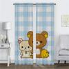 Rilakkumas Vorhänge für Wohnzimmer Vorhang Raumteiler Tüll für Schlafzimmer Küchenvorhänge 2 Stück Halloween Dekoration Jalousien