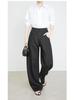 Old Money Style Linen Wide-Leg Pants - New Summer Fashionable White Casual Banana Pants