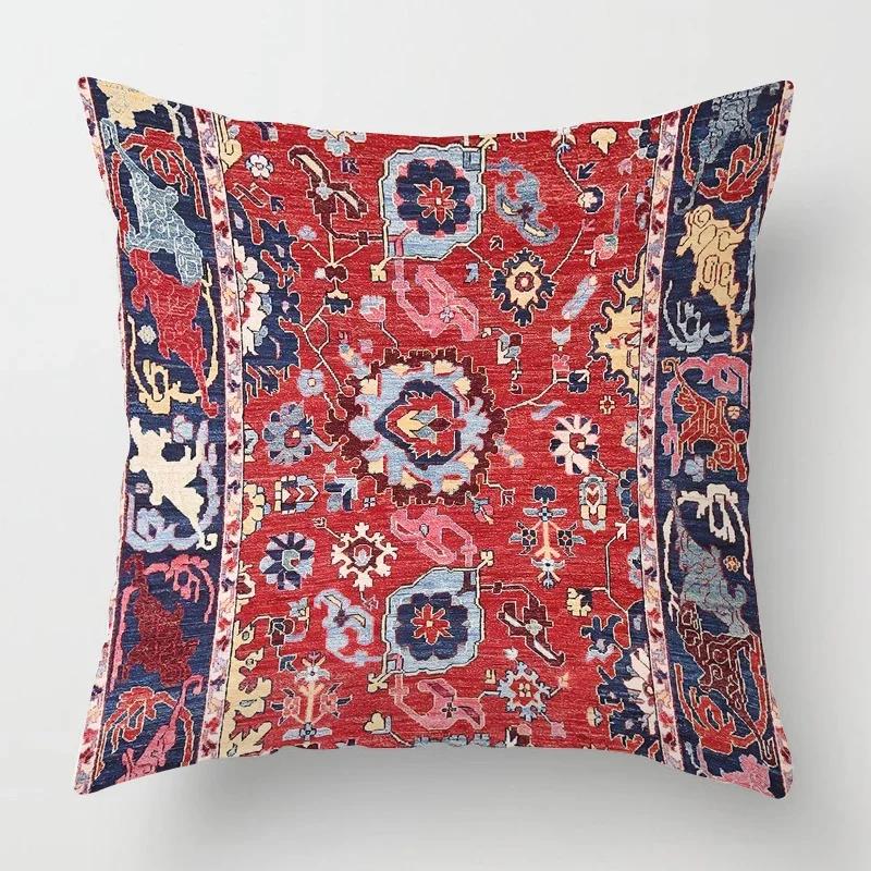 Moroccan Ethnic Pattern Pillowcase    Living Room Sofa Decoration Cushion Cover Home Office