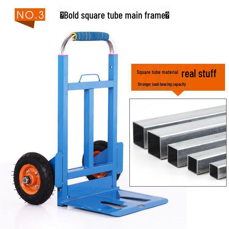 Heavy Duty Folding Stair Climbing Handcart - Portable Shopping and Luggage Cart