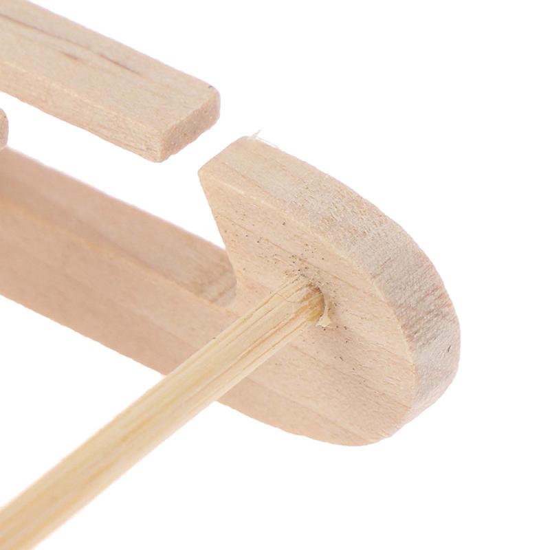 1/12 Dollhouse Miniature Mini Wooden Christmas Sleigh Model Diy Accessory