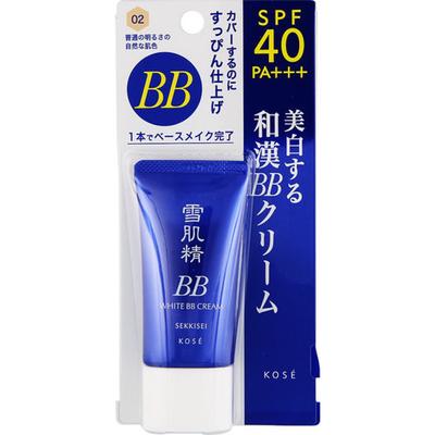 Sekkisei White Bb Cream 02 Normale Helligkeit Natürliche Hautfarbe 30g