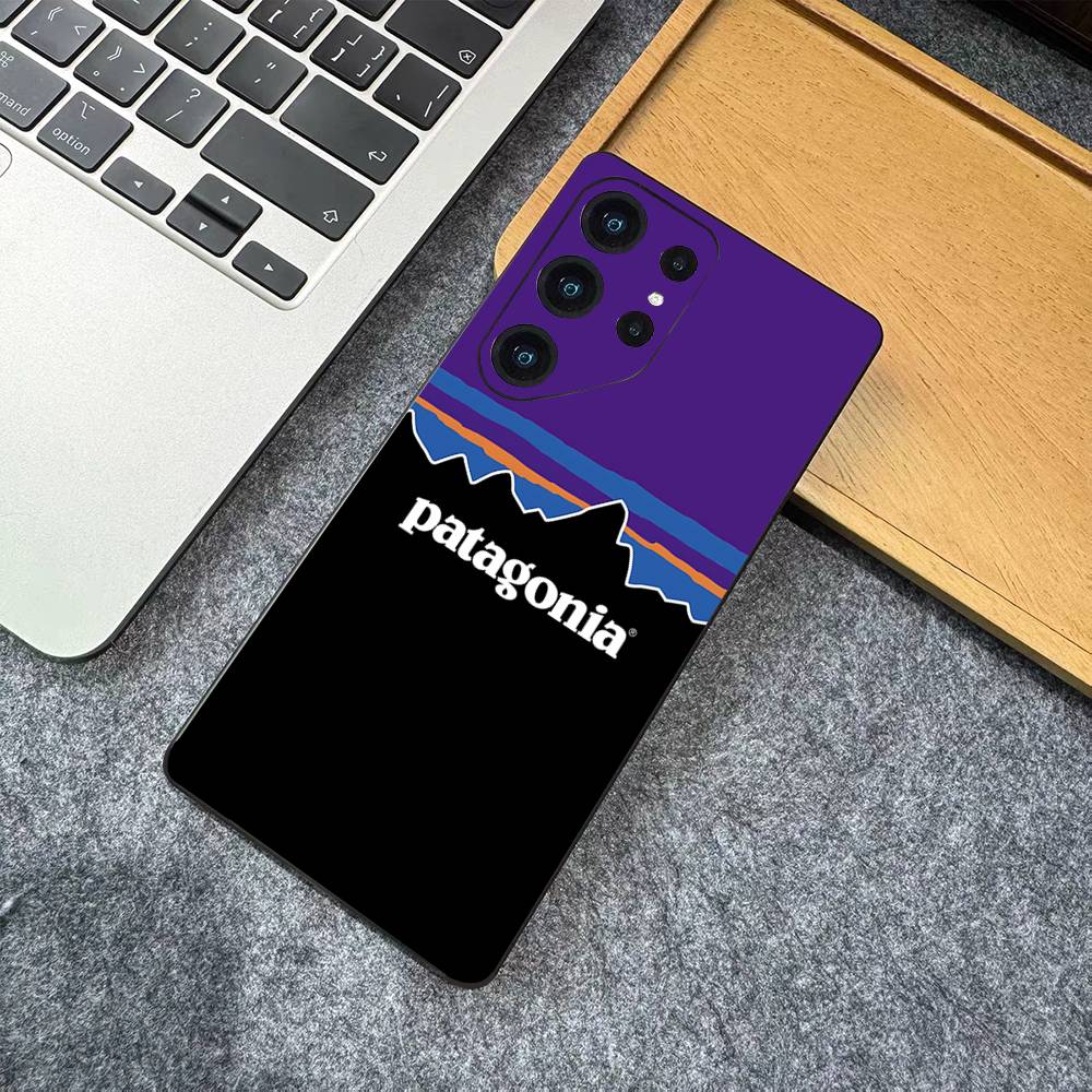 Etui na telefon z logo P-Patagonias dla Samsung S 24 Fe 25 Ultra Plus 20 Lite 21 30 22 23 24 22 Ultra 5G Fundas