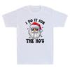 I Do It For The Ho's Funny Inappropriate Christmas Unisex Santa Vintage T-Shirt Tee