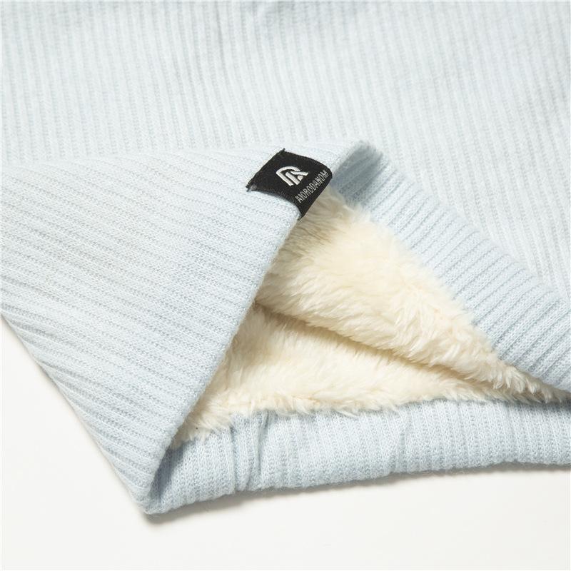 Fashion Women Men Soft Knitted Ring Neck Scarf Winter Solid Warm Neckerchief Unisex Thick Muffler Full Face Mask Snood Muffler