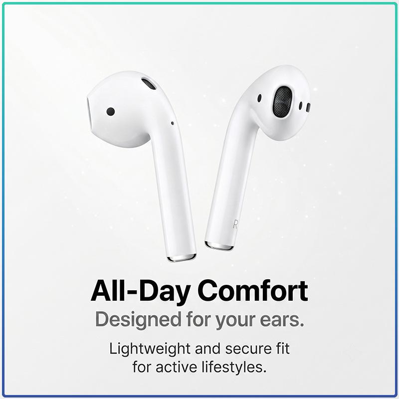 AirPods 2 2ης Γενιάς Bluetooth 5.0 Ασύρματα Ενδοαυτικά Ακουστικά Αυτόματο Pop-up Διπλό Μικρόφωνο Μεγάλη Μπαταρία Αθλητικά Μίνι Ακουστικά