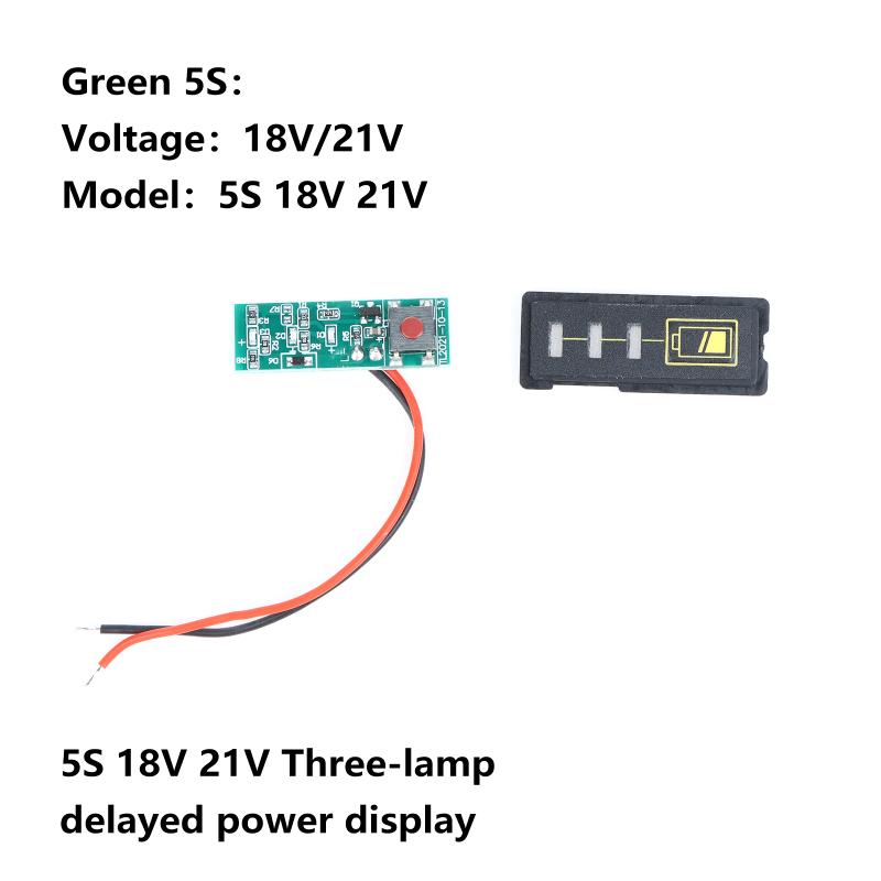 Digital Battery Capacity Indicator Module 5S 18V 21V LED Display Easy to Install for E-bike Lithium Battery Status Monitor