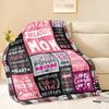 Perfect Gift To Mom Peace Blanket for Anniversary Birthday Mothers Day Fathers Day for Mom Dad Wife Sister Grandma Abuela Throw
