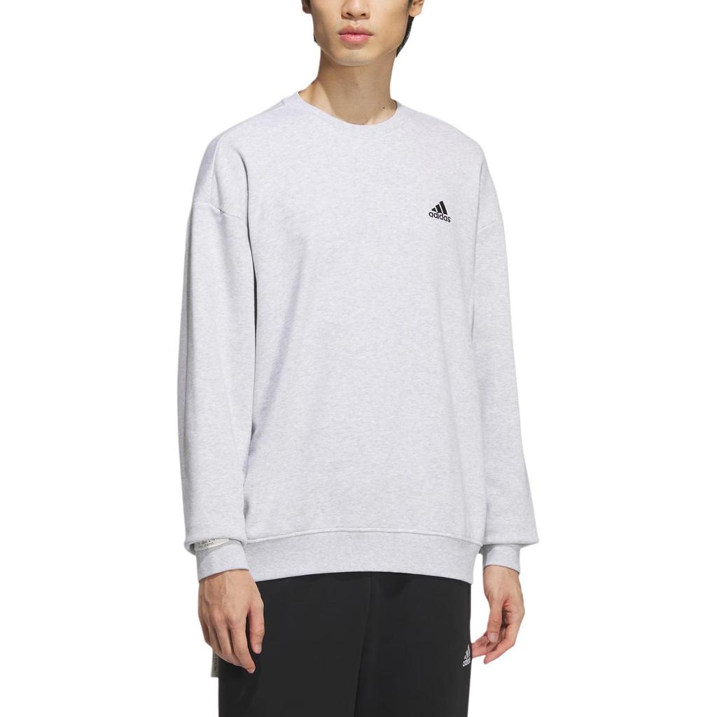 Adidas FRENCH TERRY CREW SWEATSHIRT Unisex Light Heather Gray JM9110