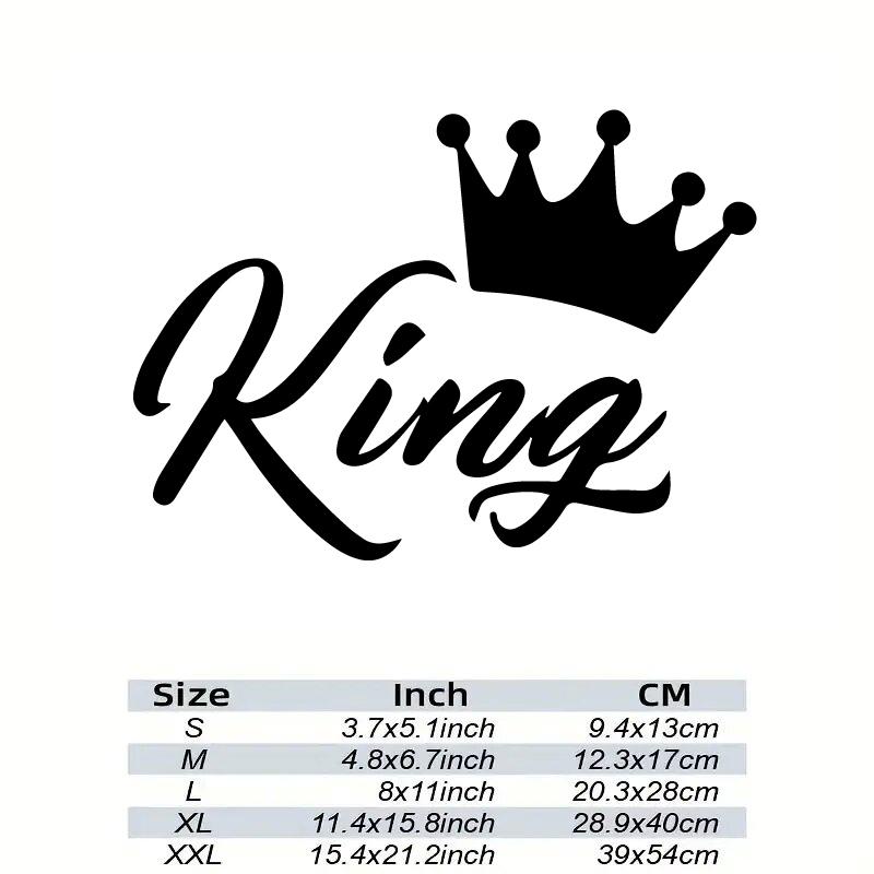 CROWN KING Car Stickers, Fashion Waterproof Vinyl Decal Auto Sticker Car Styling Decoration Accessories