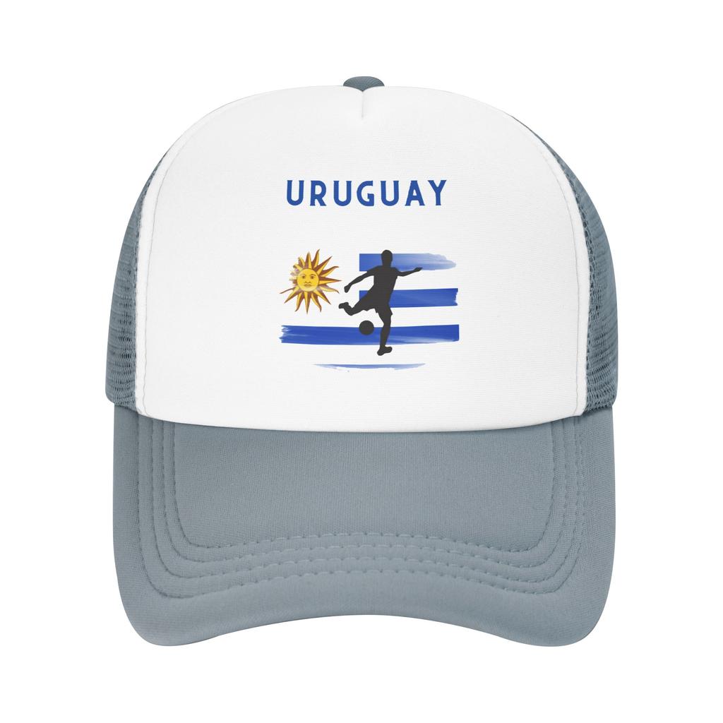 Uruguay National Soccer Flag Design Summer Mesh Baseball Caps Women Men  High-end Female Beach Dad Hat Trucker Cap